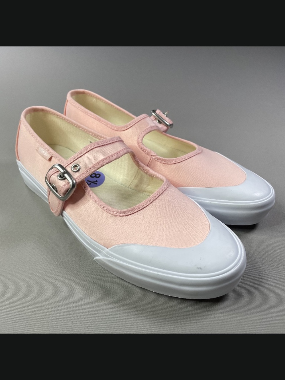 NEW Vans Shoes Womens 8.5 pink satin Mary Jane coquette skate streetwear casual